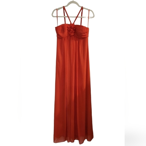 BCBGMaxAzria Orange Maxi Dress - Picture 1 of 13
